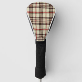 Bruin Tartan Golf Head Hoesje Golfheadcover
