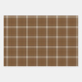 Bruin Tartan Inpakpapier Vel (Voorkant)