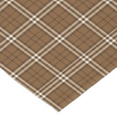 Bruin Tartan Lange Tafelloper (Hoek)