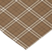 Bruin Tartan Tafelkleed (Gekanteld)