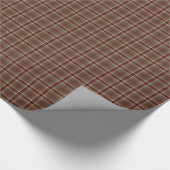 bruin tartan verpakkingspapier cadeaupapier (Hoek)