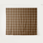Bruin Tartan Wandkleed (Voorkant (horizontaal))