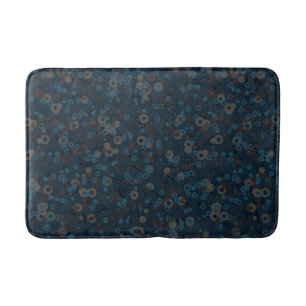 bruin taupe blauw geometrisch badmat