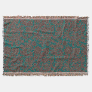 Bruin Teal Sierontwerp Deken