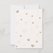 Bruin Teddy Bear Balloons Baby shower Bedankkaart (Achterkant)