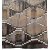 Bruin-tempelontwerp Douchegordijn (Voorkant)