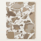 Bruin Terrazzo nieuwjaar Planner (Achterkant)