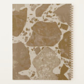 Bruin Terrazzo nieuwjaar Planner (Achterkant)