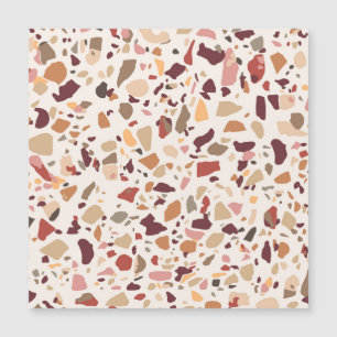 Bruin terrazzo: , trendy motief.
