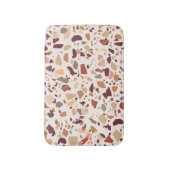 Bruin terrazzo: , trendy motief. badmat (Voorkant Verticaal)
