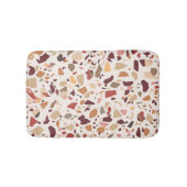 Bruin terrazzo: , trendy motief. badmat (Voorkant)