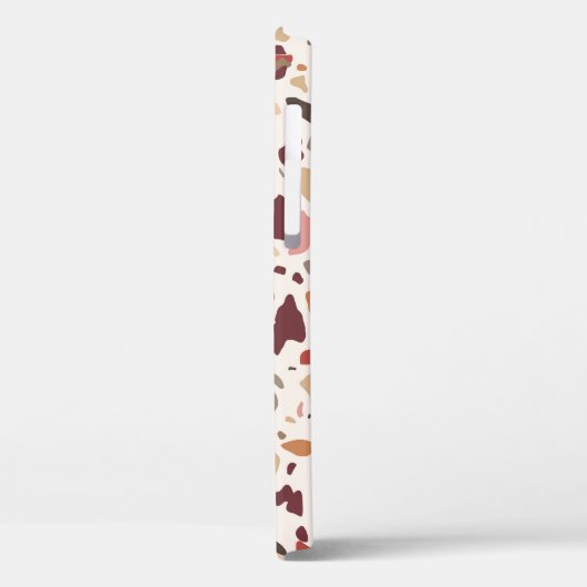 Bruin terrazzo: , trendy motief. Case-Mate iPhone case (Achterkant / Links)