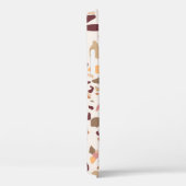 Bruin terrazzo: , trendy motief. Case-Mate iPhone case (Achterkant / Rechts)