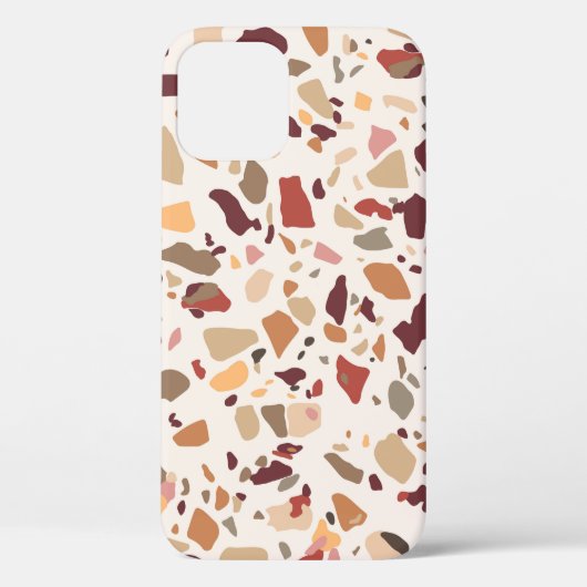 Bruin terrazzo: , trendy motief. Case-Mate iPhone case (Achterkant)