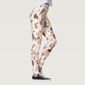 Bruin terrazzo: , trendy motief. leggings (Rechts)