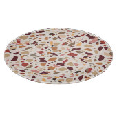 Bruin terrazzo: , trendy motief. snijplank (Hoek)