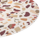 Bruin terrazzo: , trendy motief. snijplank (Hoek)