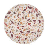 Bruin terrazzo: , trendy motief. snijplank (Voorkant)