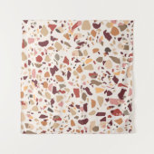 Bruin terrazzo: , trendy motief. wandkleed (Voorkant (horizontaal))