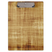Bruin textiel klembord (Voorkant)