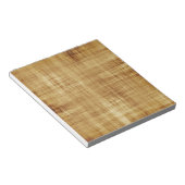 Bruin textiel notitieblok (Schuin)