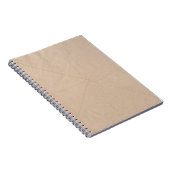 Bruin textiel notitieboek (Rechterzijde)