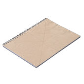 Bruin textiel notitieboek (Linkerzijde)