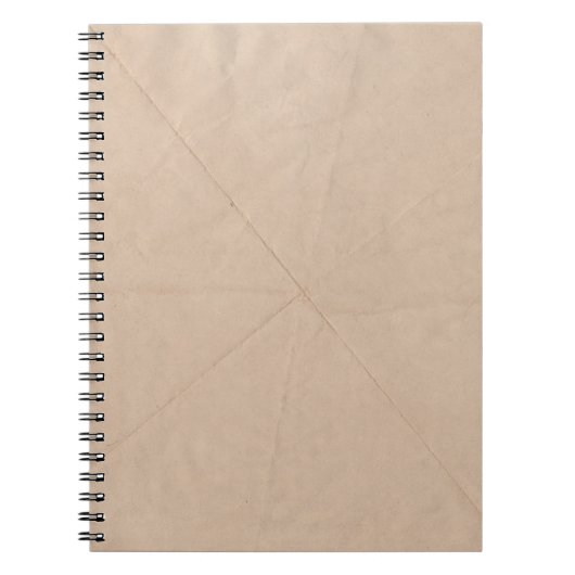 Bruin textiel notitieboek (Voorkant)