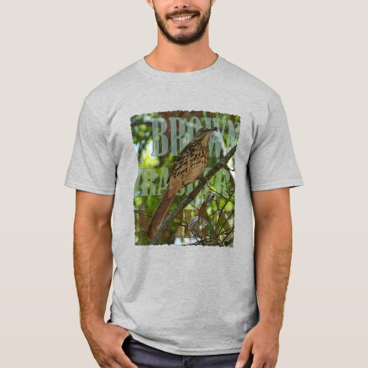 Bruin Thrasher Mannen Basic T-shirt (Voorkant)