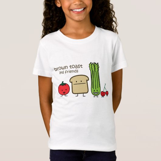 Bruin Toast en Vrienden T-shirt (Voorkant)