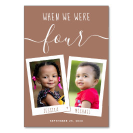 Bruin toen we waren leeftijd Kinder foto's script  Kaart