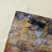 Bruin Tones Faux Marble Stone Strandlaken (In situ)