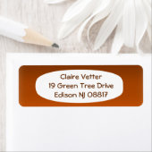 Bruin tot Sinaasappel Vervagen Etiket (Insitu)