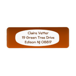 Bruin tot Sinaasappel Vervagen Etiket