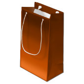 Bruin tot Sinaasappel Vervagen Klein Cadeauzakje (Achterkant Gekanteld)