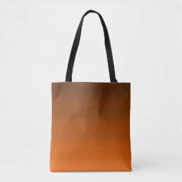 Bruin tot Sinaasappel Vervagen Tote Bag
