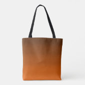 Bruin tot Sinaasappel Vervagen Tote Bag (Achterkant)