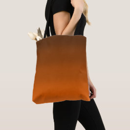 Bruin tot Sinaasappel Vervagen Tote Bag