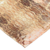 Bruin tot zalm, herhaald gebogen gehammerd glas tafelkleed (Gekanteld)