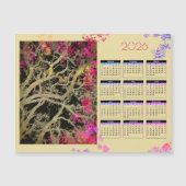 Bruin tree 2026 magnetic calendar (Voorkant)