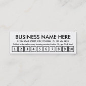 bruin. trouwerekaart klantenkaartje (Achterkant)