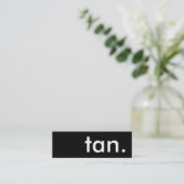 bruin. trouwerekaart klantenkaartje (Staand voorkant)