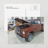 Bruin Truck 1 Briefkaart (Voorkant / Achterkant)