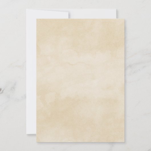 Bruin Turkije Thanksgiving binnenuitnodiging Kaart (Achterkant)