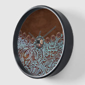 bruin turkooise western landschapsleer (Hoek)