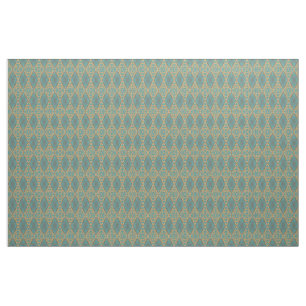 Bruin Turquoise Blue Green Taupe Beige Ethnic Kijk Stof