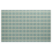 Bruin Turquoise Green Bali Batik Style Pattern Stof (Fat Quarter)