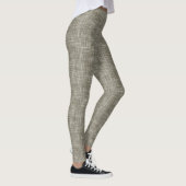 Bruin tweed linnen patroon leggings (Rechts)