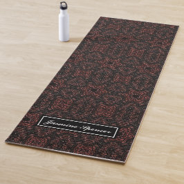 Bruin uniek slangenhuidpatroon yogamat