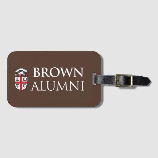 Bruin Universiteit Alumni Bagagelabel (Voorkant (horizontaal))